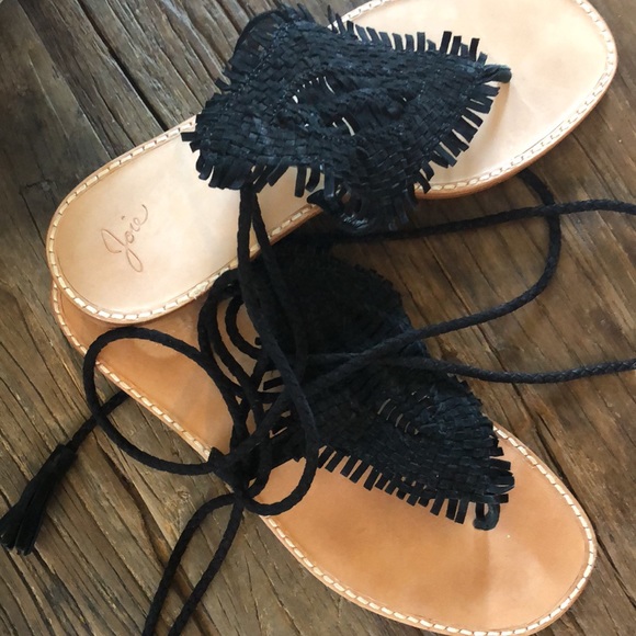 Joie Kacia Huarache Suede Lace-up Sandals size 37 - Picture 7 of 12